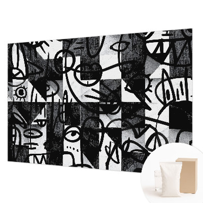 Vlies-Fototapete fürs Schlafzimmer mit Motiv „Chaos zeichnen“