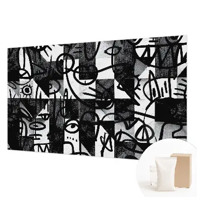 Vlies-Fototapete fürs Schlafzimmer mit Motiv „Chaos zeichnen“