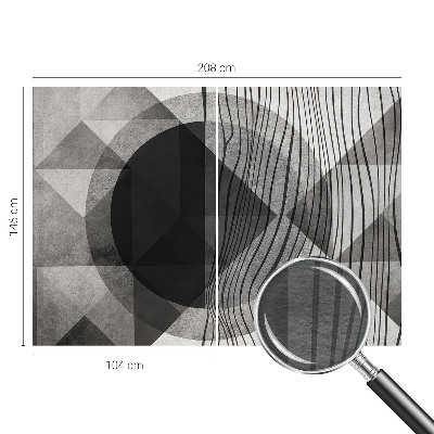 Vliestapete fürs Schlafzimmer Abstrakte Formen