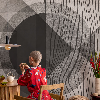 Vliestapete fürs Schlafzimmer Abstrakte Formen