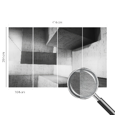 Vlies-Fototapete fürs Kinderzimmer mit geometrischen Skulpturen als Motiv
