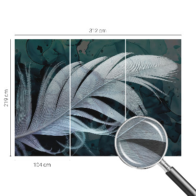 Bedruckte Vlies-Fototapete mit Motiv „Ätherische Feder“