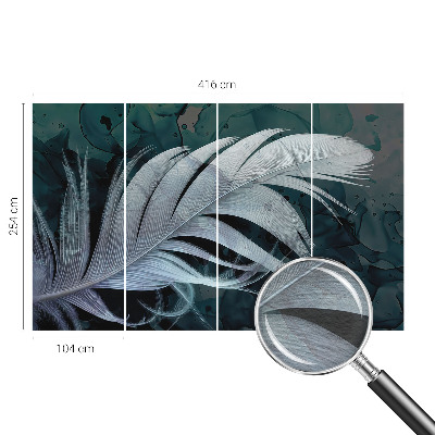 Bedruckte Vlies-Fototapete Ätherische Feder