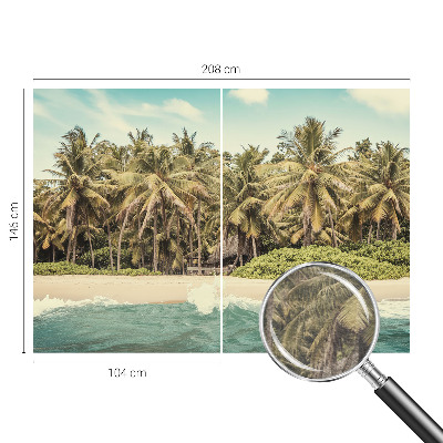 Wand-Fototapete mit Motiv eines tropischen Strandes