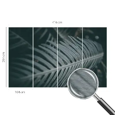 Fototapete nach Maß mit grünem Blattmotiv