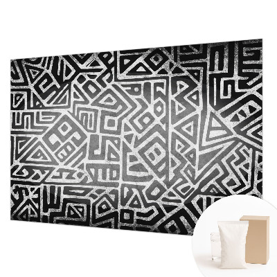 Fototapete fürs Wohnzimmer mit geometrischem Labyrinthmotiv