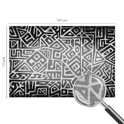 Fototapete fürs Wohnzimmer mit geometrischem Labyrinthmotiv