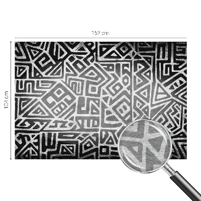 Fototapete fürs Wohnzimmer mit geometrischem Labyrinthmotiv