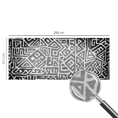 Fototapete fürs Wohnzimmer mit geometrischem Labyrinthmotiv
