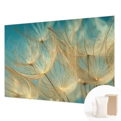 Motivtapete aus Vlies mit ätherischem Löwenzahn-Motiv