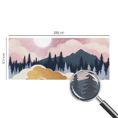 Fototapete aus Vlies Rosa Sonnenuntergang