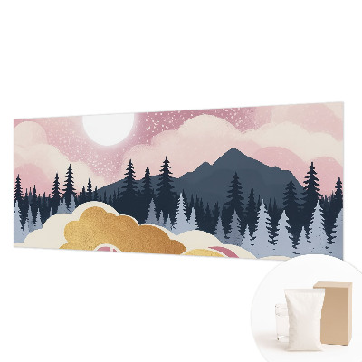 Fototapete aus Vlies Rosa Sonnenuntergang