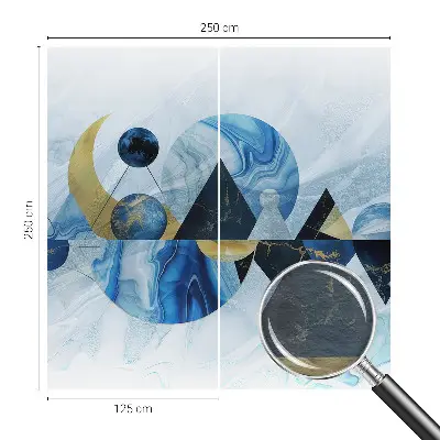 Dekorative Wand-Fototapete mit kosmischem Motiv in eleganter Gestaltung