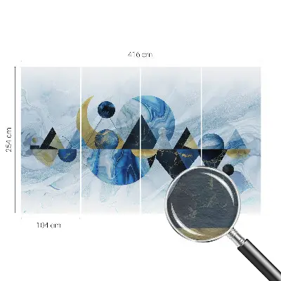 Dekorative Wand-Fototapete mit kosmischem Motiv in eleganter Gestaltung