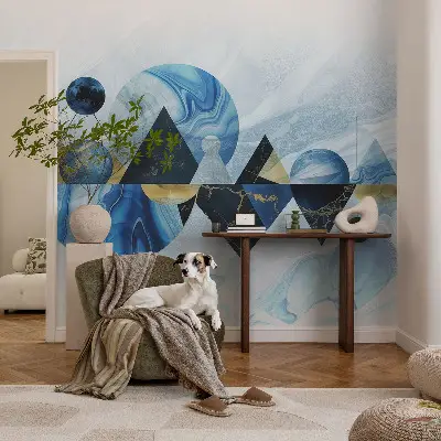 Dekorative Wand-Fototapete mit kosmischem Motiv in eleganter Gestaltung