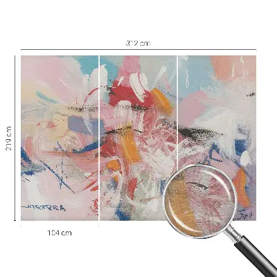 Fototapete fürs Kinderzimmer mit harmonischer abstrakter Illustration
