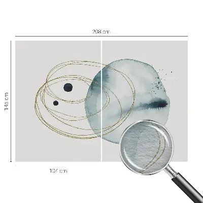 Fototapete mit abstraktem Verbindungsdesign