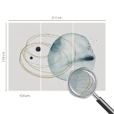 Fototapete mit abstraktem Verbindungsdesign