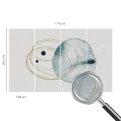 Fototapete mit abstraktem Verbindungsdesign