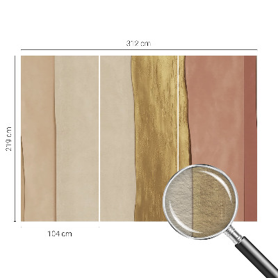 Fototapete fürs Schlafzimmer Wellenstreifen