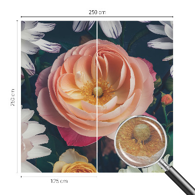 Vliestapete fürs Wohnzimmer Florale Harmonie