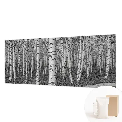Vliestapete fürs Schlafzimmer mit Birkenwald-Motiv