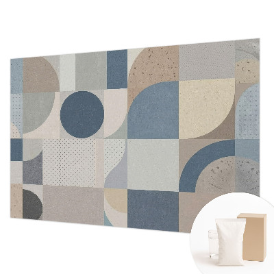 Moderne Vlies-Fototapete mit geometrischem Mosaikmotiv