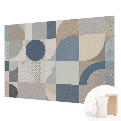 Moderne Vlies-Fototapete mit geometrischem Mosaikmotiv