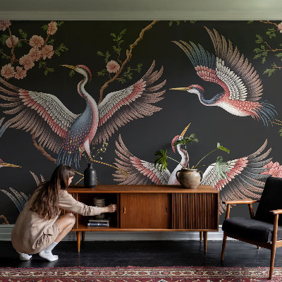 Wandtapete Blumenmuster