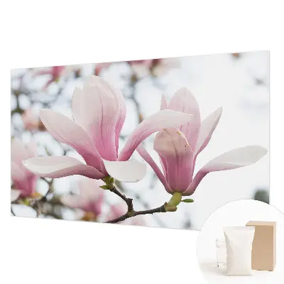 Dekorative Wand-Fototapete mit Motiv von Magnolienblüten
