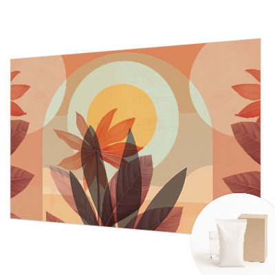 Vlies-Fototapete fürs Wohnzimmer Florale Abstraktion