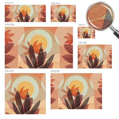 Vlies-Fototapete fürs Wohnzimmer Florale Abstraktion