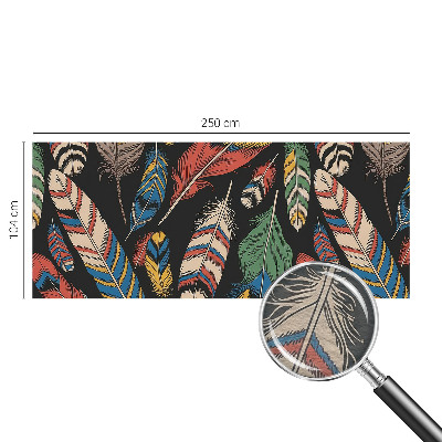 Vlies-Fototapete nach Maß Bunte Federn