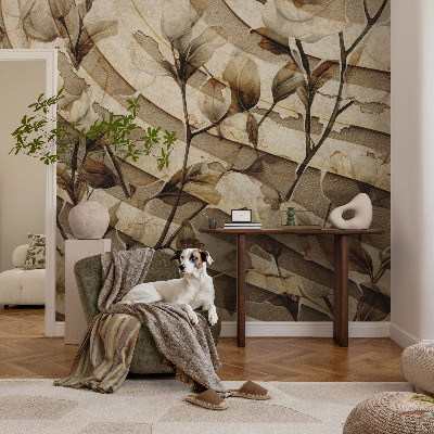 Vliestapete fürs Wohnzimmer Klassische Flora