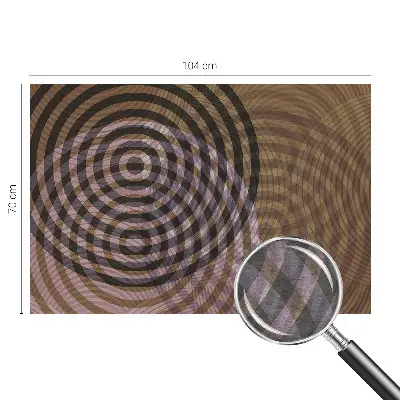 Vlies-Fototapete fürs Kinderzimmer mit hypnotisierenden Kreisen als kindgerechtes Wandmotiv