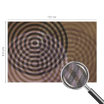Vlies-Fototapete fürs Kinderzimmer mit hypnotisierenden Kreisen als kindgerechtes Wandmotiv