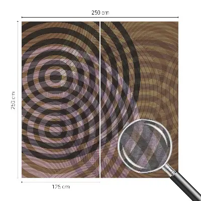Vlies-Fototapete fürs Kinderzimmer mit hypnotisierenden Kreisen als kindgerechtes Wandmotiv