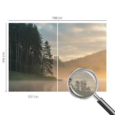 Vlies-Fototapete fürs Schlafzimmer mit dem Motiv „nebliger Morgen“