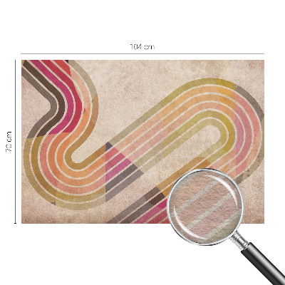 Moderne Vlies-Fototapete mit geometrischem Linienmotiv