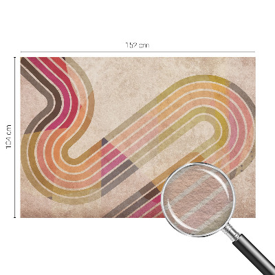 Moderne Vlies-Fototapete mit geometrischem Linienmotiv