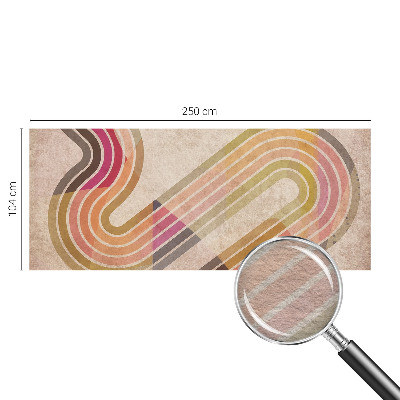 Moderne Vlies-Fototapete mit geometrischem Linienmotiv