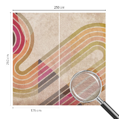 Moderne Vlies-Fototapete mit geometrischem Linienmotiv
