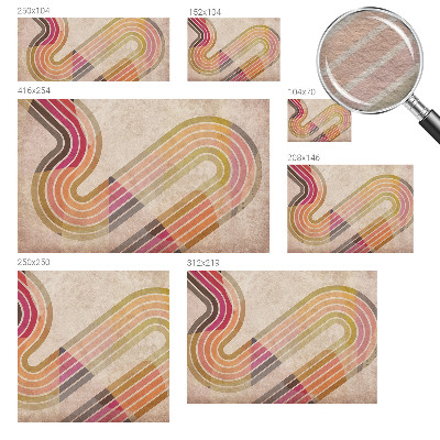 Moderne Vlies-Fototapete mit geometrischem Linienmotiv