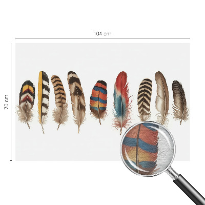 Motivtapete Bunte Federn