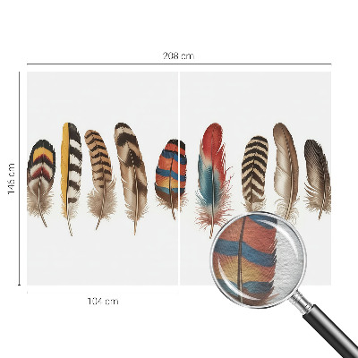 Motivtapete Bunte Federn