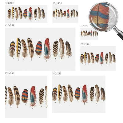 Motivtapete Bunte Federn