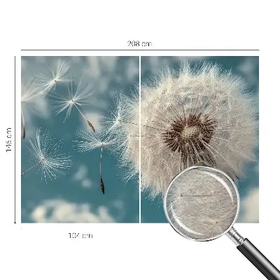 Dekorative Wand-Fototapete mit einem dezenten, luftigen Motiv
