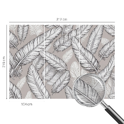 Wandtapete Feine Federn