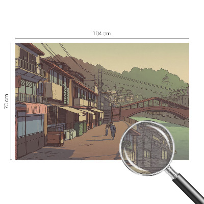 Fototapete fürs Wohnzimmer Pastellfarbene Landschaft