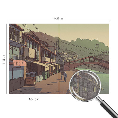 Fototapete fürs Wohnzimmer Pastellfarbene Landschaft